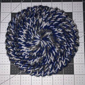 Hannukah gift indoor toy handmade knit frisbee flying disc outdoor picnic toy OT